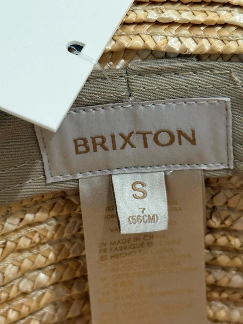 NWT Brixton Honey/ Burnt Henna Joanna short brim straw hat (good condition)
